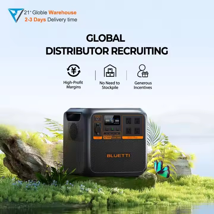 Solar Generator - Bluett=i Portable Solar Generator AC180P 1800W