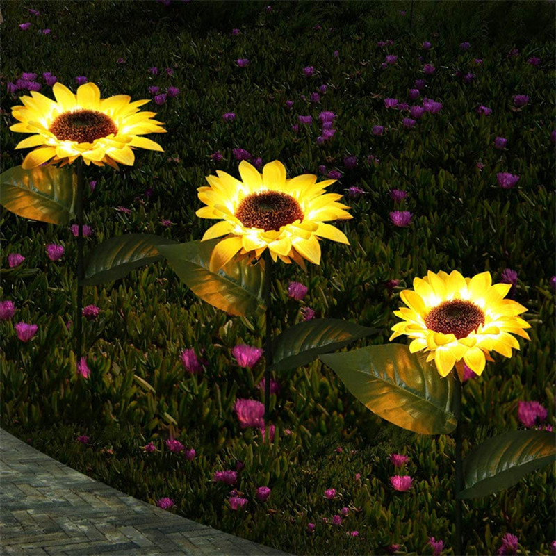 Solar Lamp - LED Solar Simulation Sunflower Light Garden