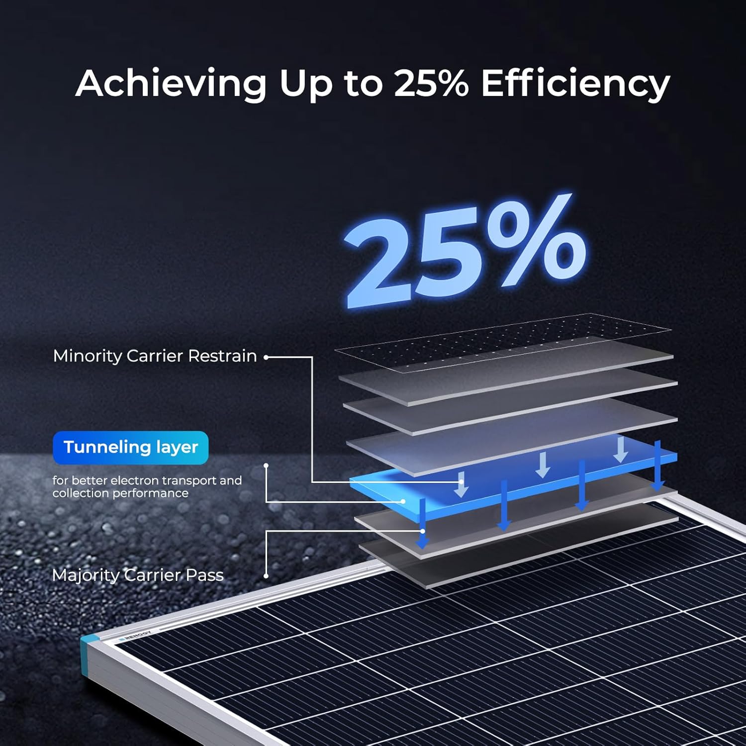Renogy 2PCS 100W 16BB N-Type 2 - Solar Panel 200W 评论和价格