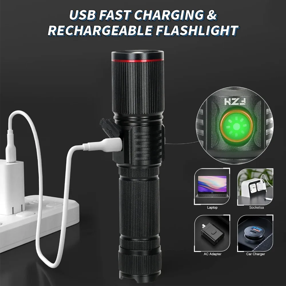 Powerful LED Flashlight Type C - Energy Monitor Meter 评论和价格