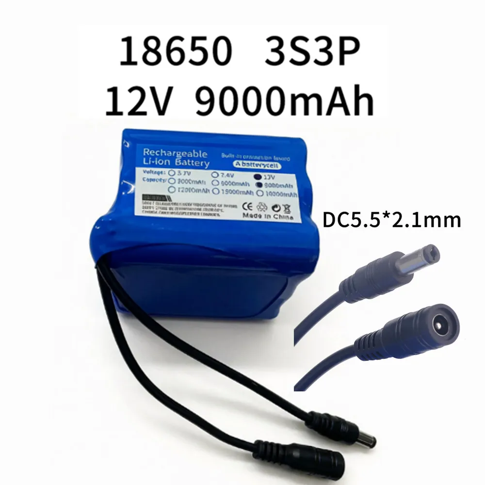 12V 9000mAh 3S3P lithium-ion b - Lithium Battery 12V 评论和价格