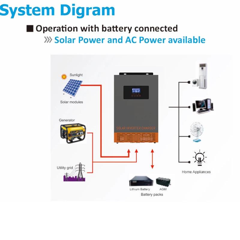 SRNE HF Hybrid Solar Power Inv - Charge Controller Solar 评论和价格